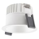 Ledvance LED-Spot Dunkellight Aluminium Weiß 8W 680lm 36D - 930 Warmweiß | Ausschnitt 68mm - IP44 - Höchste Farbwiedergabe - Dimmbar