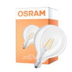 Osram Classic LED E27 Globe Fadenlampe Klar 4W 470lm - 827 Extra Warmweiß | Ersatz Für 40W - UKCA Version