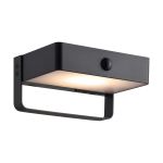 Nordlux Saulio Wandleuchte Aluminium Schwarz 4.45W 370lm - 830 Warmweiß | IP44 - Solar