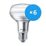 Mehrfachpackung 6x Philips Corepro LED Spot E27 R80 4W 345lm 36D - 827 Extra Warmweiß | Ersatz für 60W