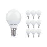 Mehrfachpackung 10x Noxion Lucent Lustre LED E14 Kugel Matt 4.5W 470lm - 827 Extra Warmweiß | Ersatz für 40W