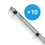 Mehrfachpackung 10x Noxion LED Feuchtraumleuchte Poseidon V3.0 18-30W 2340-4200lm - 830-865 CCT | 120cm - Durchgangsverdrahtung (5x2.5mm2)