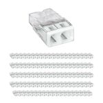 Mehrfachpackung 100x Wago 2273-202 Verbindungsdosenklemme Compact | 2 Draht Verbindung - Push Draht
