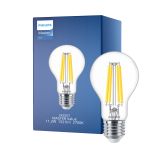 Philips MASTER Value LED Glühbirne E27 Birne Klar 11.2W 1521lm - 927 Extra Warmweiß | Höchste Farbwiedergabe - Dimmbar - Ersatz für 100W