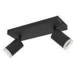 Eglo Connect.Z Smart Decke Spot Melitello-Z Stahl Schwarz 7.4W 1100lm - 827-865 Abstimmbares Weiß + RGB | Dimmbar