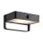 Nordlux Saulio Wandleuchte Aluminium Schwarz 4.45W 370lm - 830 Warmweiß | IP44 - Solar