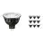 Mehrfachpackung 10x Philips Master LED Spot GU5.3 MR16 6.7W 420lm 36D - 927 Extra Warmweiß | Höchste Farbwiedergabe - Dimmbar - Ersatz für 35W