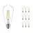 Mehrfachpackung 10x Philips Corepro LED Glühbirne E27 Edison Fadenlampe Klar 7W 806lm - 827 Extra Warmweiß | Ersatz für 60W