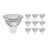 Mehrfachpackung 10x Noxion LED-Spot GU5.3 MR16 4.4W 345lm 36D - 840 Kaltweiß | Dimmbar - Ersatz für 35W