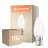 Mehrfachpackung 10x Ledvance Classic LED B22 Kerze Matt 3.4W 470lm - 827 Extra Warmweiß | Ersatz Für 40W