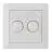 EcoDim Dimmerknopf DUO GIRA/JUNG/Merten incl. Drehbare Abdeckplatte