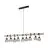 Eglo Pendelleuchte Townshend 5 Stahl Holz Schwarz | IP20 - Geeignet für 9x E27 