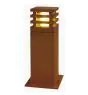 SLV Quadrat 40 Stehlampe Stahl Rostig Quadrat 9W 90lm - 830 Warmweiß | Außenbeleuchtung - IP55