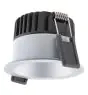 Ledvance LED-Spot Dunkellight Aluminium Silber 8W 680lm 36D - 930 Warmweiß | Ausschnitt 68mm - IP44 - Höchste Farbwiedergabe - Dimmbar