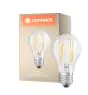 Ledvance Classic LED E27 Birne Fadenlampe Klar 7.5W 1055lm - 840 Kaltweiß | Ersatz für 75W