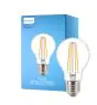 Philips Corepro LED Glühbirne E27 Birne Klar 7W 806lm - 827 Extra Warmweiß | Ersatz für 60W