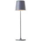 Brilliant Tischlampe Kaami Metall Plastik Grau 2W 310lm - 830 Warmweiß | 100mm - IP44 - Außenbeleuchtung - Dimmbar 