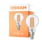 Osram Classic LED E14 Kugel Fadenlampe Klar 2.2W 470lm - 840 Kaltweiß | Ersatz Für 40W