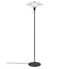Nordlux Verona Stehlampe Glas und Metall Schwarz | Geeignet für E27