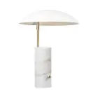 DFTP by Nordlux Tischlampe Mademoiselles Marmor und Metall Weiß | Geeignet für 1x GU10