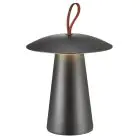 Nordlux Tischlampe Ara Akku Aluminium Schwarz 2W 240lm - 830 Warmweiß | Dimmbar Touch