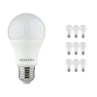 Mehrfachpackung 10x Noxion Lucent Classic LED E27 Birne Matt 8.5W 806lm - 827 Extra Warmweiß | Dimmbar - Ersatz für 60W