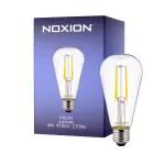 Noxion Lucent LED E27 Birne Fadenlampe Klar 4W 470lm - 827 Extra Warmweiß | Ersatz für 40W