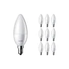 Mehrfachpackung 10x Philips Corepro LED Kerze E14 Matt 2.8W 250lm - 827 Extra Warmweiß | Ersatz für 25W