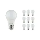 Mehrfachpackung 10x Noxion Lucent Classic LED E27 Birne Matt 8W 806lm - 840 Kaltweiß | Ersatz für 60W