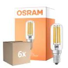 Mehrfachpackung 6x Osram LED Special E14 Tubular Glühbirne T26 Fadenlampe Klar 4.8W 470lm - 827 Extra Warmweiß | Dimmbar - Ersatz Für 40W