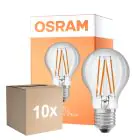 Mehrfachpackung 10x Osram Led Star Classic LED E27 Birne Fadenlampe Klar 4.9W 470lm - 827 Extra Warmweiß | Lichtsensor