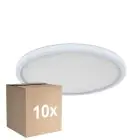 Mehrfachpackung 10x D'Lite Deckenleuchte Luma Weiß 18W 1700lm - 827 Extra Warmweiß | IP44 - 29cm